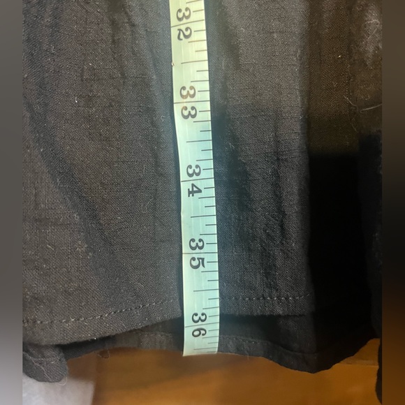 KIRUNDO Women’s black with embrodiey Mini Dress V Neck Bohemia Dress sz XL - Picture 11 of 12